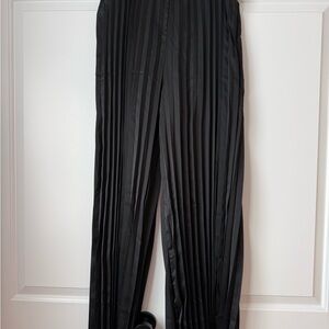 Black Pleated Pants